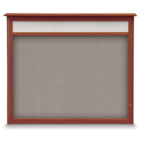 United Visual Products Double Door Enclosed Indoor Letterboard UV11255-BLACK-LICORI